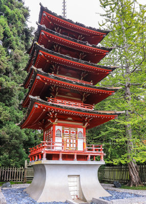 Japanese Tea Garden pagoda in Golden Gate Park