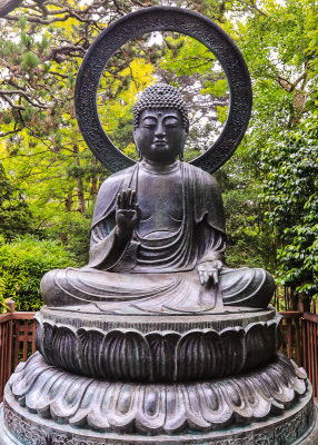 Buddha statue at the Japanese Tea Garden in Golden Gate Park