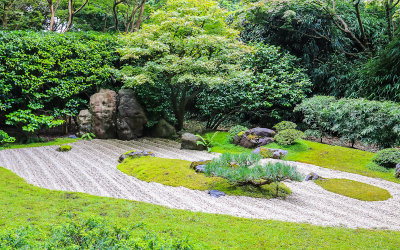 Zen Garden at the Japanese Tea Garden in Golden Gate Park