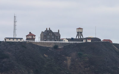 Buildings at the Point Sur Naval Facility along California Highway 1