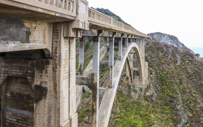 Under the Rocky Creek Bridge along California Highway 1