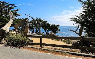 View of the Pacific Ocean from Pescadero Point along the 17 Mile Drive - Pebble Beach