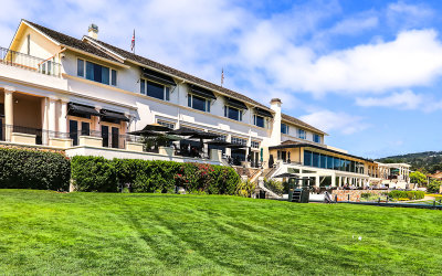 Rear view of The Lodge at Pebble Beach along the 17 Mile Drive - Pebble Beach