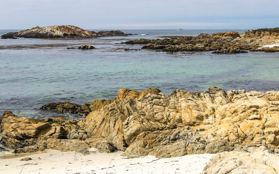 View of Bird Rock from the Seal Rock Picnic Area along the 17 Mile Drive - Pebble Beach