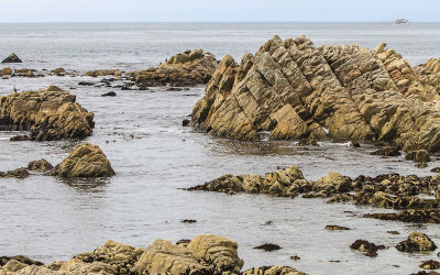 The Pacific Ocean coastline along the 17 Mile Drive - Pebble Beach