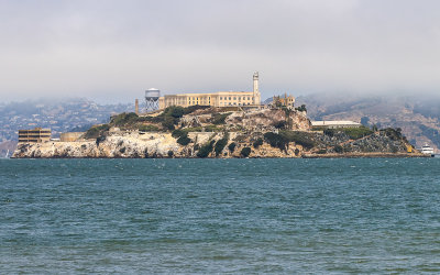 View from the San Francisco pier area of Alcatraz Island 