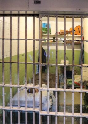 Cell used by a prisoner of the famous attempted escape from Alcatraz Island
