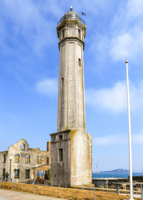 Lighthouse (1854), the first built and used on the west coast, on Alcatraz Island