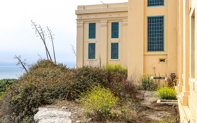 Outside view of the cellhouse on Alcatraz Island