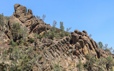 Rock formations along the High Peaks Trail in Pinnacles National Park