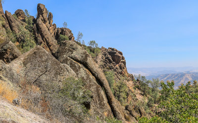 View along the High Peaks Trail in Pinnacles National Park