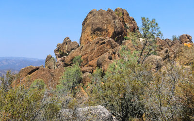 The High Peaks from along the High Peaks Trail in Pinnacles National Park