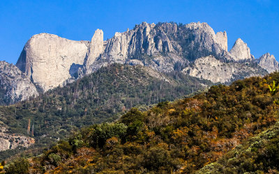 The Castle Rocks (9,180 ft) from along the Generals Highway in Sequoia National Park