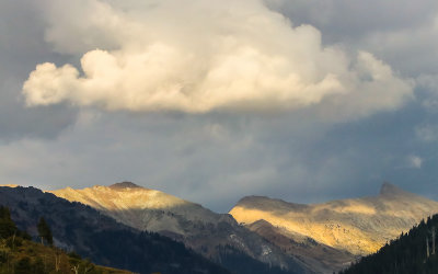 Storm clouds over the Mineral King Valley in Sequoia National Park