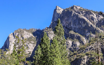 Granite peak from the Roads End in Kings Canyon National Park