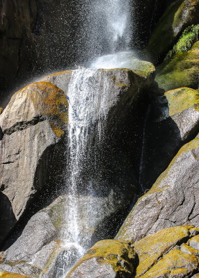 Close up of Grizzly Falls in Giant Sequoia National Monument