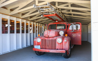 Camp fire truck in Manzanar National Historic Site
