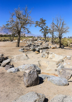 Japanese Garden built at the Block 9 Mess Hall in Manzanar National Historic Site