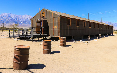 Building 8 living quarters in Block 14 in Manzanar National Historic Site