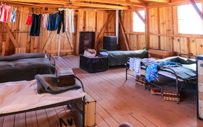 Basic living quarters in Manzanar National Historic Site