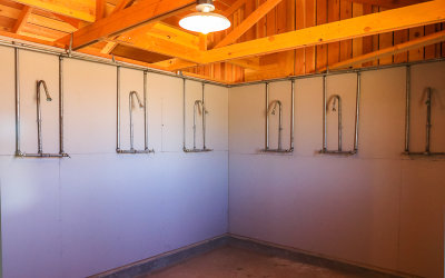 Community showers in Manzanar National Historic Site