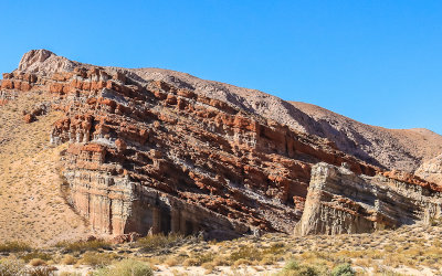 Layers of red rocks in Red Rock State Park