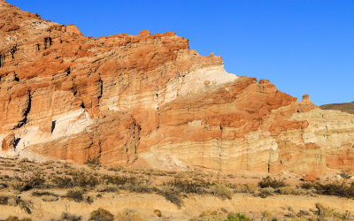 Multiple layers of red rock in Red Rock State Park