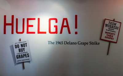 Items from the 1965 grape strike in California in Cesar E. Chavez National Monument