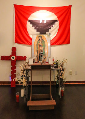 Reproduction of 1968 alter in Cesar E. Chavez National Monument