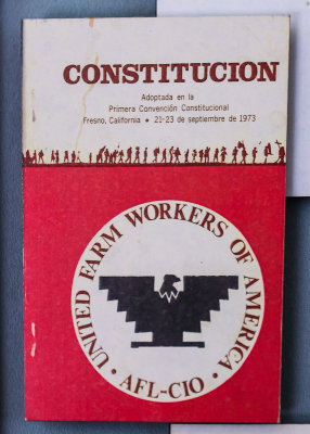 UFWA Constitutional Convention handbill from 1973 in Cesar E. Chavez National Monument