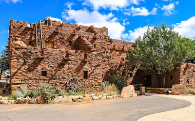 The Hopi House National Historic Landmark along the South Rim in Grand Canyon NP