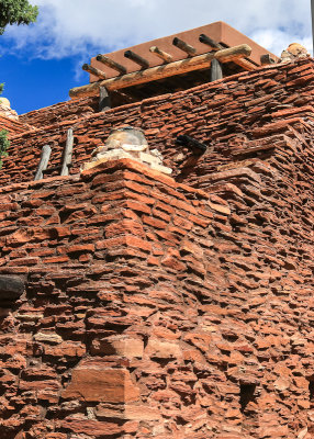 Corner of the Hopi House in the Grand Canyon Village along the South Rim in Grand Canyon NP