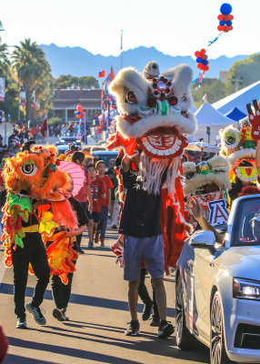Asian American Wildcats entry in the Homecoming Parade
