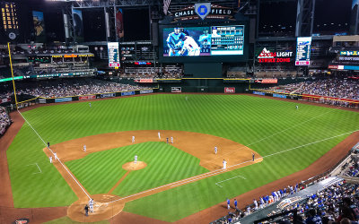 Diamondbacks verses the Dodgers at Chase Field in Phoenix Arizona