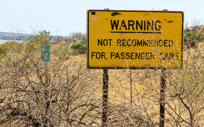 Warning sign in Agua Fria National Monument north of Phoenix Arizona