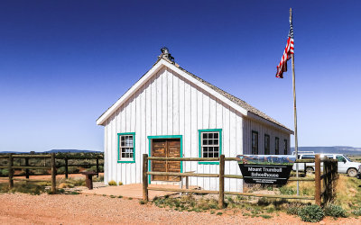Mount Trumbull Schoolhouse (1922) on the way to Grand Canyon-Parashant National Monument in Arizona