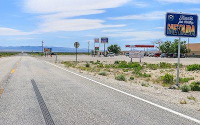Utah – Nevada border along US 50 near Great Basin National Park in Nevada