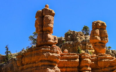Red rock formations on Utah Highway 12 near Bryce Canyon National Park in Utah