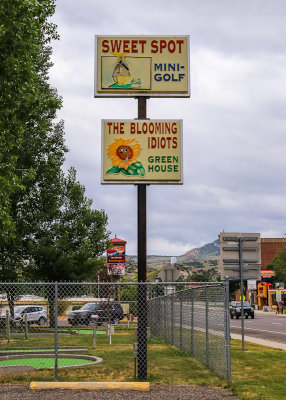 “The Blooming Idiots Green House” in Thermopolis Wyoming