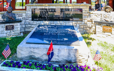 Tomb of the Unknown Soldier from the Battle of the Little Bighorn in Garyowen, Montana