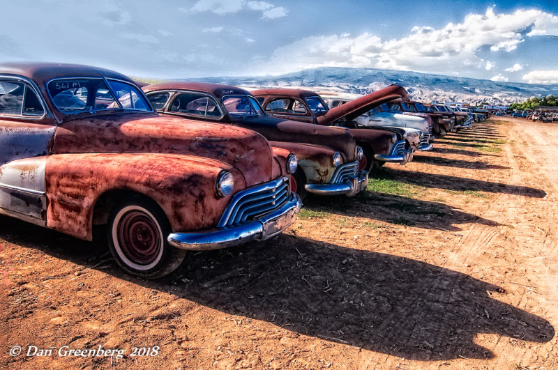 Lots of Late 1940's Oldsmobiles