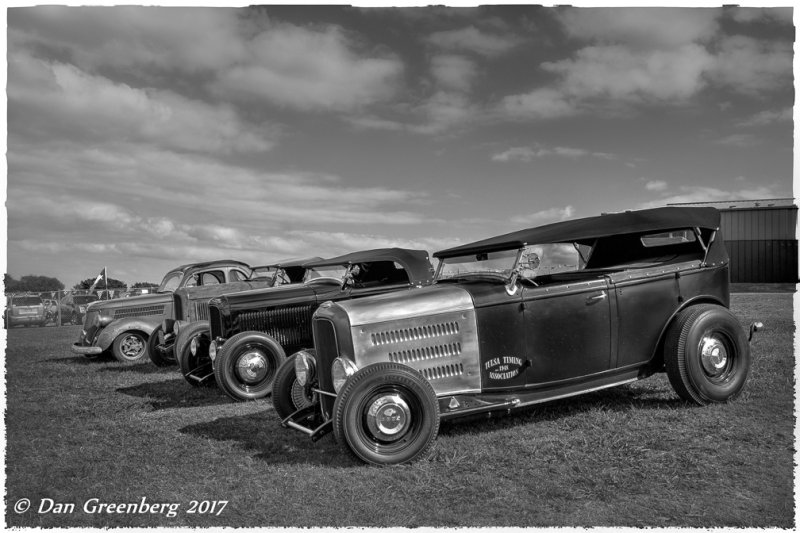 One 1936 and Three 1932 Fords 