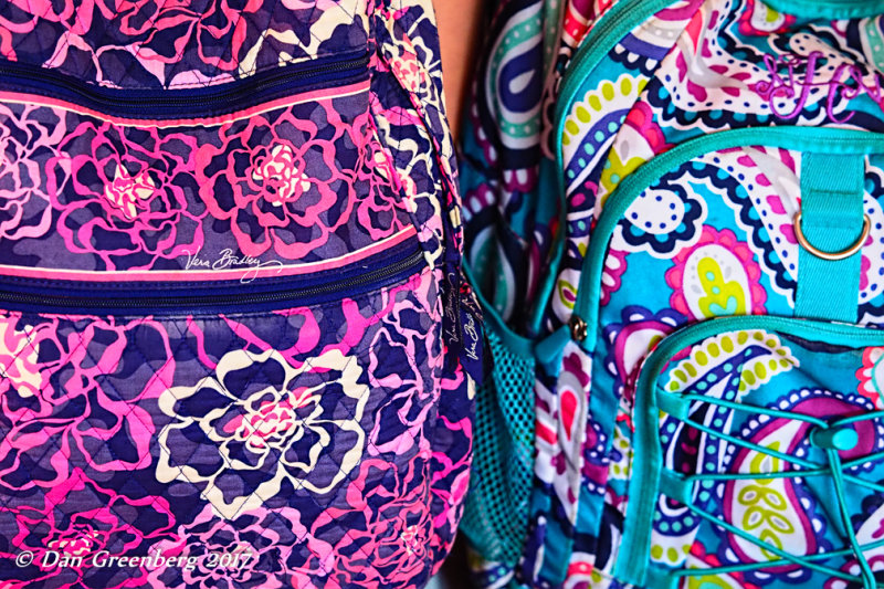 Contrasting Backpacks 