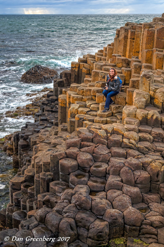 Carly on the Rocks - Giant's Causeway