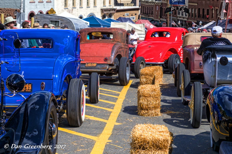 A View of Cars in the Staging Lines