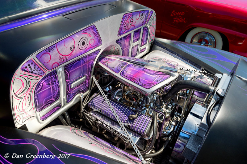 Beautifully Decorated Engine and Engine Compartment