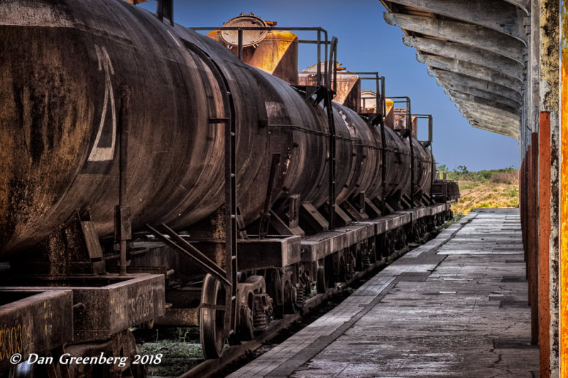 Rusting Railroad Tanker Cars