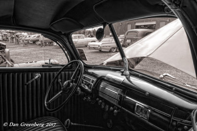 Looking Out from a 1940 Ford