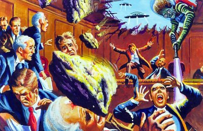 Mars Attacks #16:  ' Panic in Parliment '