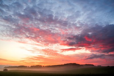 Sunset near Tukums